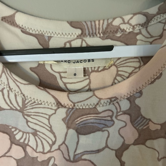 AUTH Marc Jacobs runway 1960s mod mushroom print sweater dress - sz 0 oversized - Picture 2 of 3